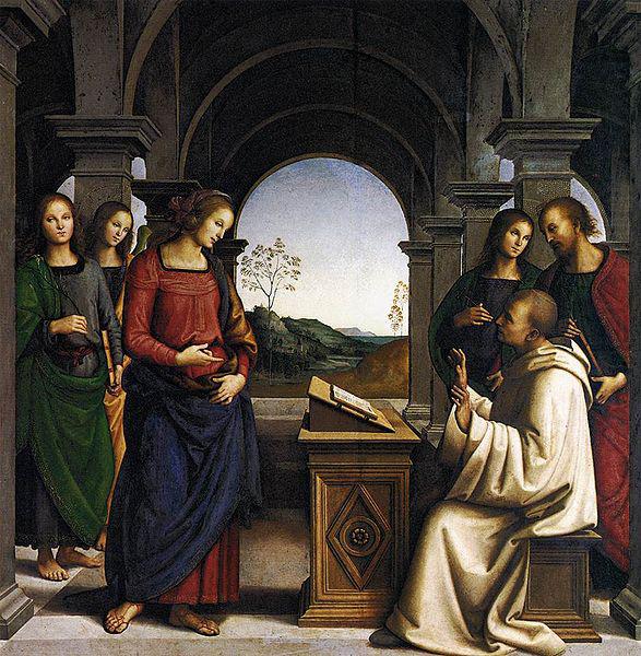 Pietro Perugino The Vision of St Bernard china oil painting image